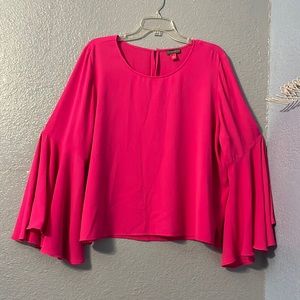 Vince Camuto bell sleeve pink blouse
